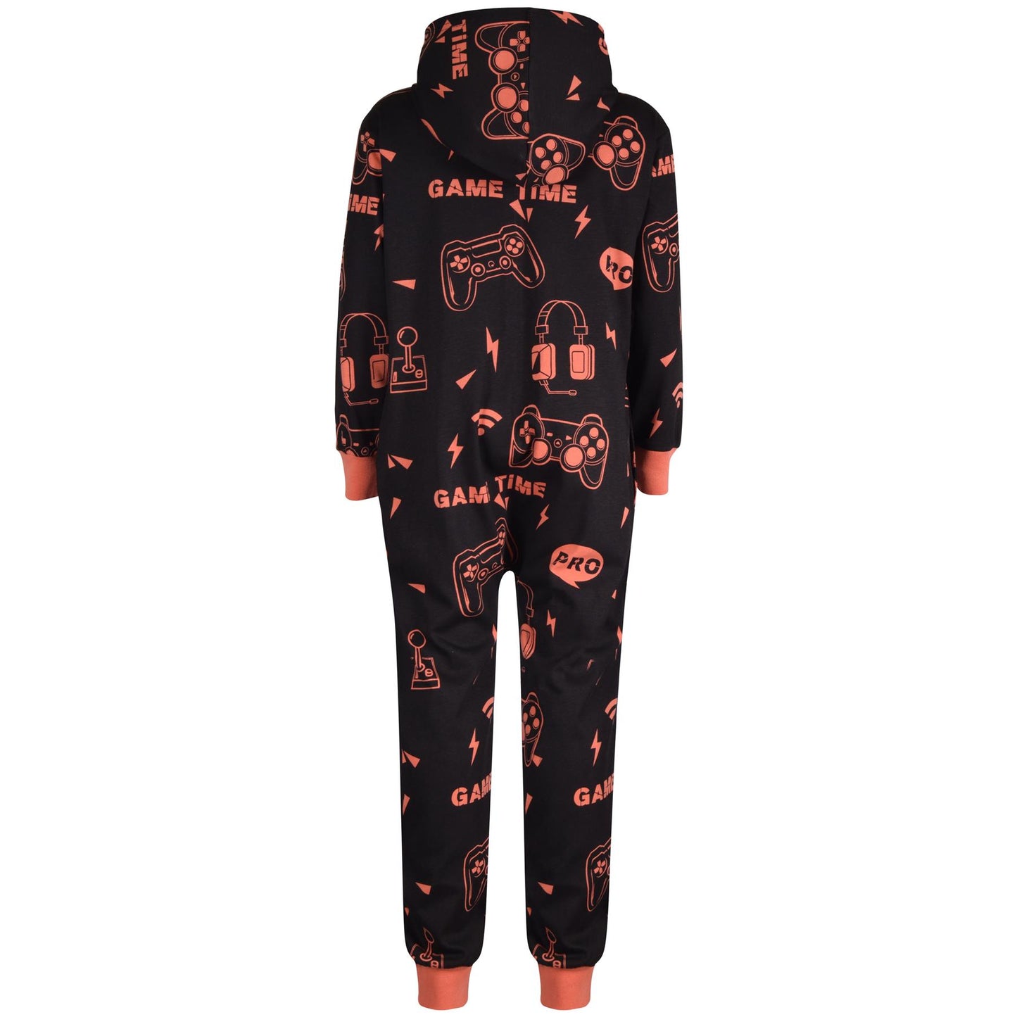 A2Z Onesie One Piece Kids Pyjamas Sleepsuit Blue Game Time Costume Girls Boys
