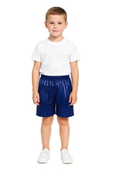 Kids Girls Boys Shadow Stripe PE Shorts Sports Football Gym School Short 2-13