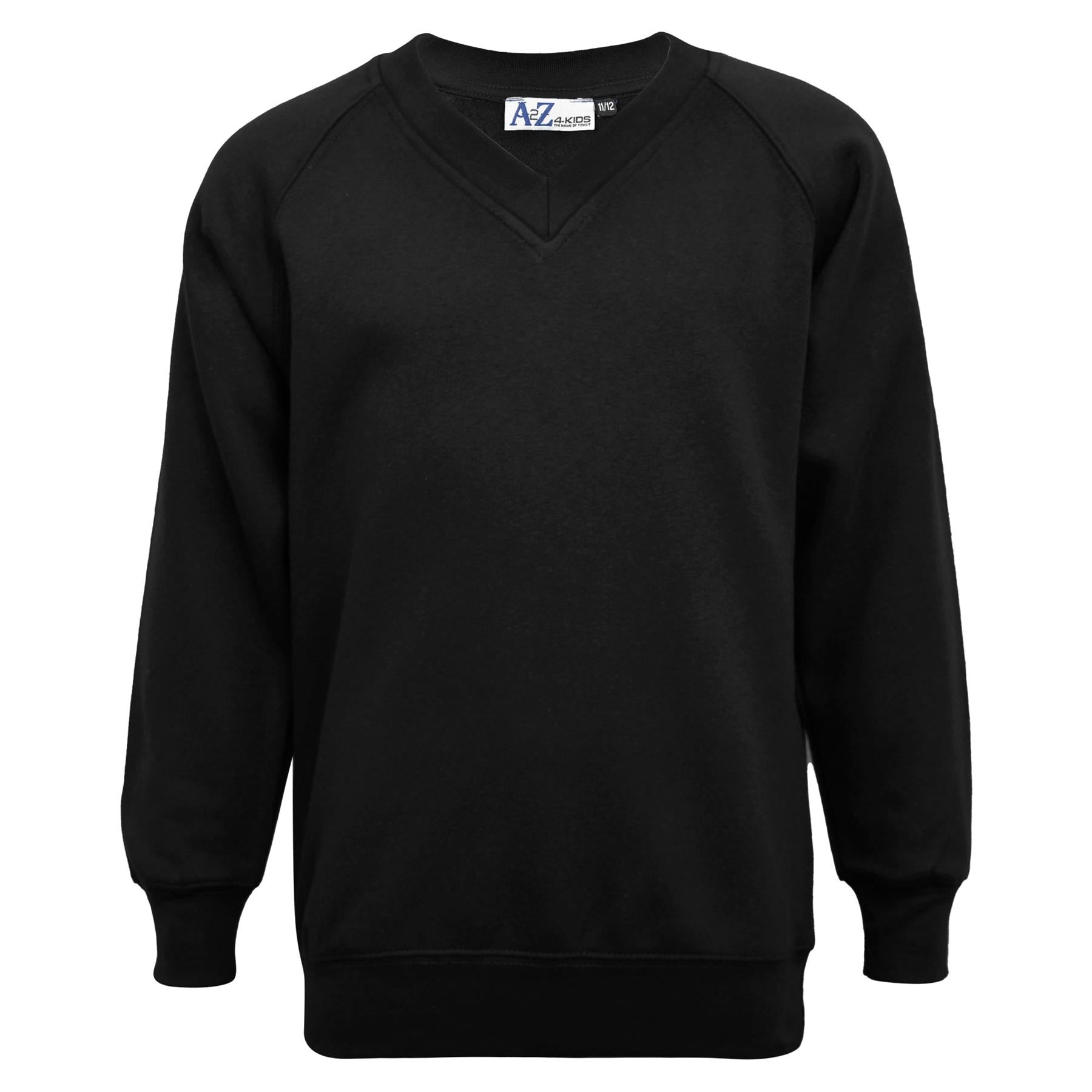 Kids black v neck jumper best sale