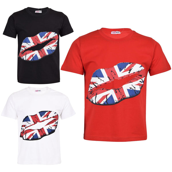 Kids Girls Boys T Shirts England Football World Cup Top & Tees Age 5-13 Years
