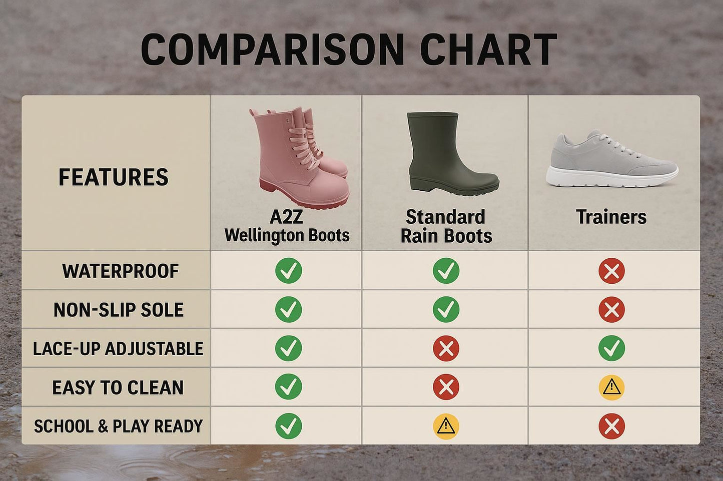 A2Z Womens Wellington Boots Lace Up Pink Waterproof PVC Rain Shoes Ankle Wellies