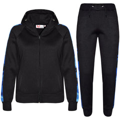 Kids Girls Boys Jogging Suit Fleece Hooded Hoodie Bottom Tracksuit Jogger 5-13Yr