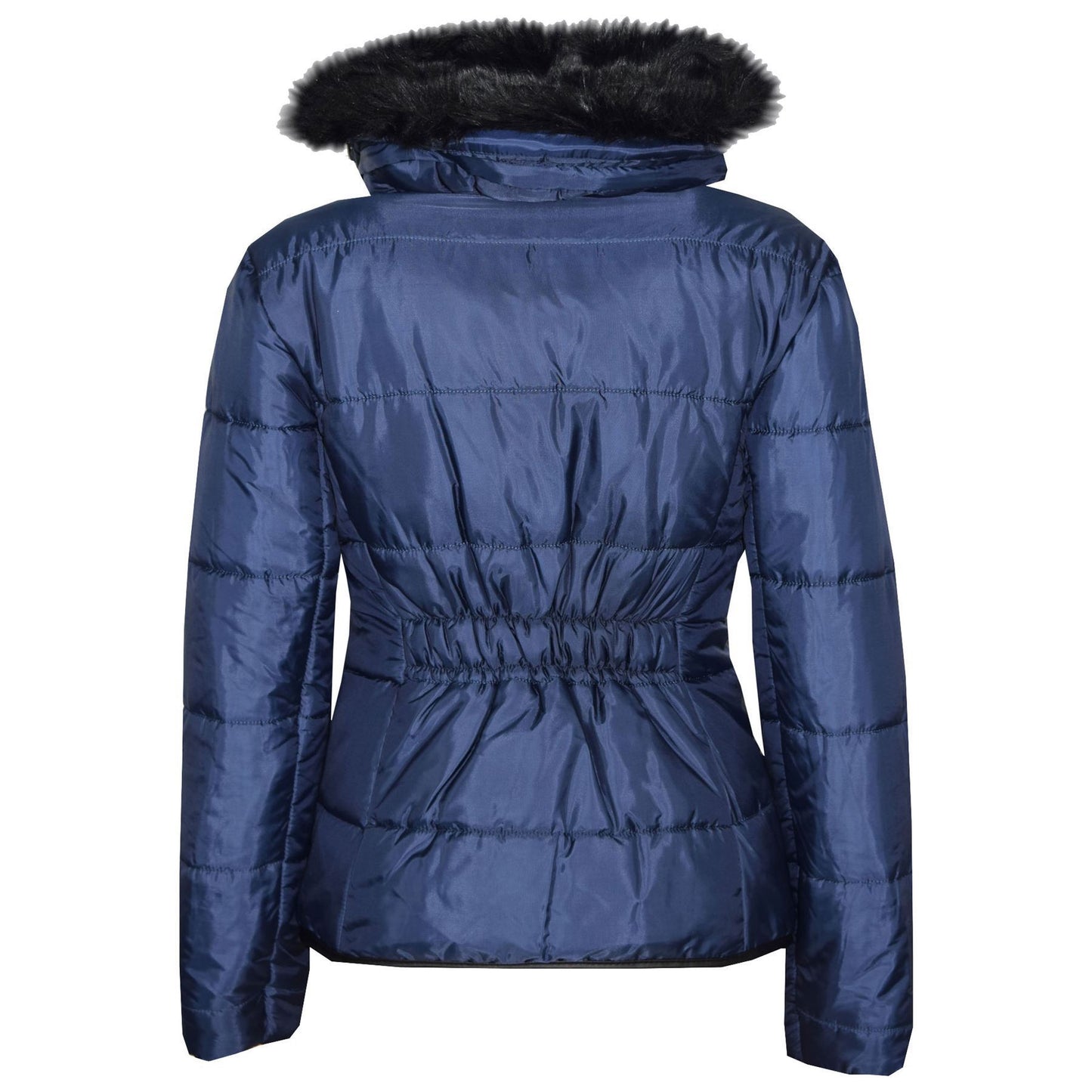 Kids  Girls Padded Puffer Quilted Coat Faux Fur Collar For  Girls Age 3-13 Years