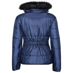 Kids  Girls Padded Puffer Quilted Coat Faux Fur Collar For  Girls Age 3-13 Years