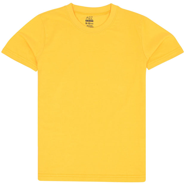 Boys Plain Soft Feel Summer T Shirt Top