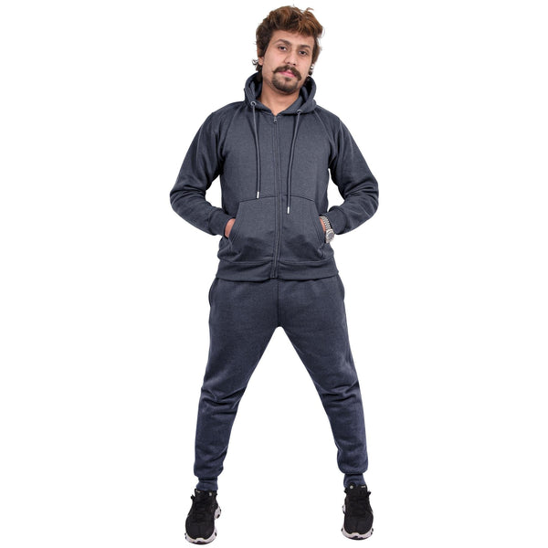 Mens Plain Tracksuit Hoodie Sweatpants Casual Gents Gym Exercise Adults Fashion