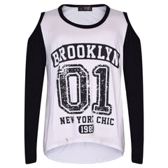 Girls Top Kids Brooklyn #01 Print Trendy Top & Fashion Legging Set 7-13 Years