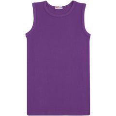 Kids Girls Boys Childrens Vest Top Tank Top Fitted 100% Rich Cotton 2-13 Years