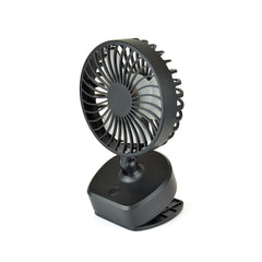 A2Z 4 Inch Portable Mini Fan USB Rechargeable 3 Speed Travel Prams Desk Clip Fan