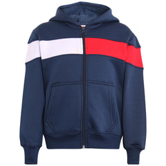 Kids Girls Boys Tracksuit Contrast Panelled Hoodie & Bottom Jogging Suits