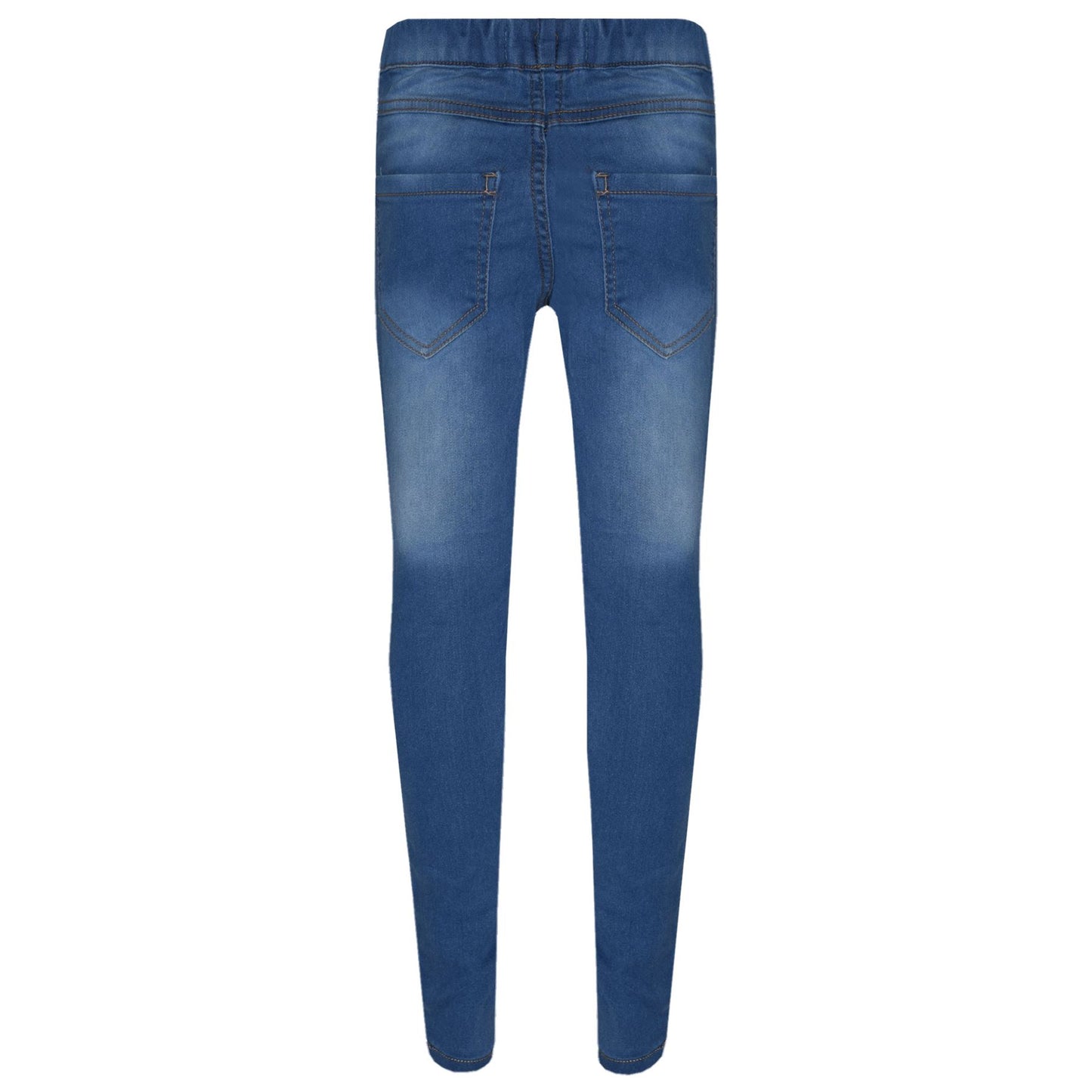 Kids Stretchy Jeans Girls Denim Jeggings Pants Trousers Leggings Age 5-13 Years