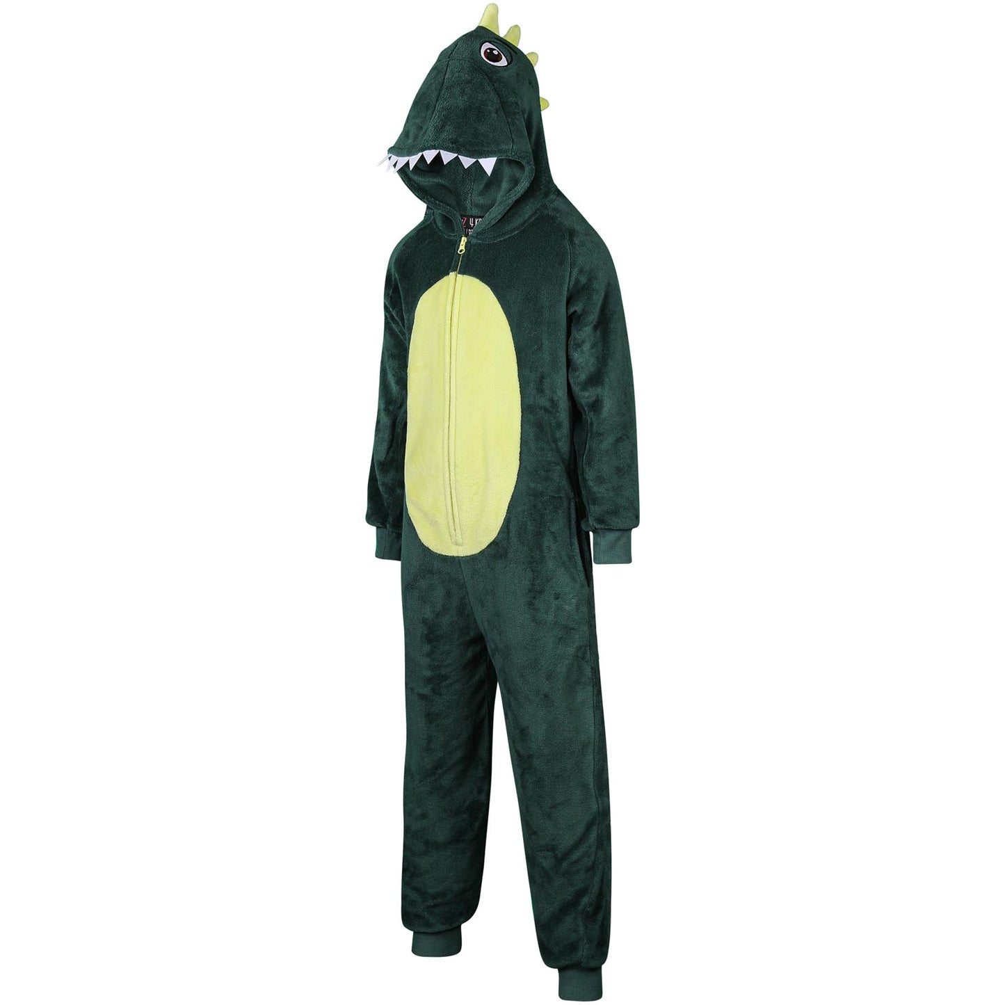 Kids Unisex Dinosaur Onesie Crocodile Face Jumpsuits Playsuit One Piece Loungesuit