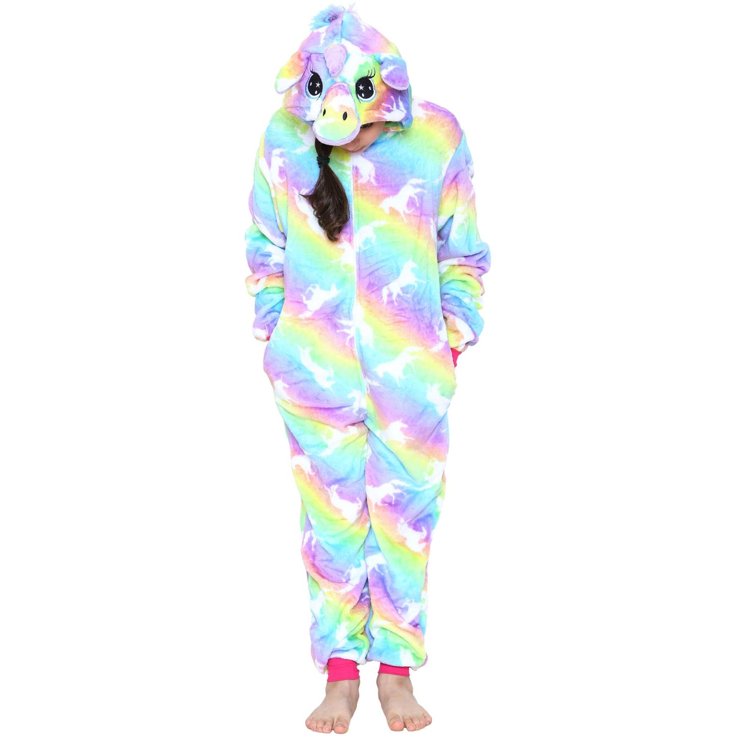 Kids A2Z Onesie One Piece Unicorn Pyjamas Costume For Girls Age 2-13