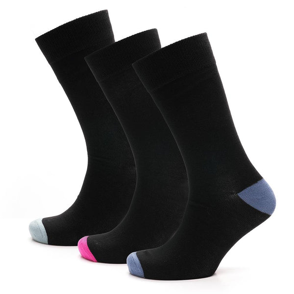 Mens 3 Pack Heel & Toe Design and Novelty Striped Spotty Football & Car Print