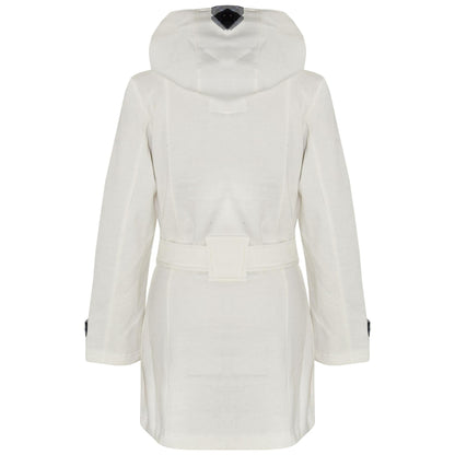 A2Z 4 Kids Kids Girls Parka Jacket Hooded Trench Coat Fashion Wool Blends Warm Padded Cream Jacket Oversized Lapels Belted Cuffs Long Overcoat New Age 5 6 7 8 9 10 11 12 13 Years