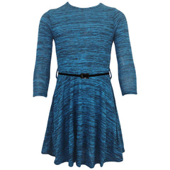 Kids Girls Skater Dress Summer Party Dance Long Sleeves Dresses Age 3-13 Years