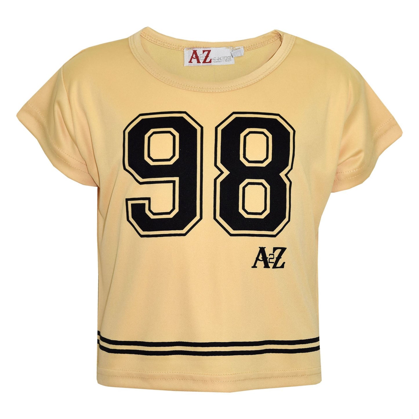 A2Z4Kids Girls Top Kids 98 Print Stylish Fashion T Shirt Crop Top New Age 5-13Yr