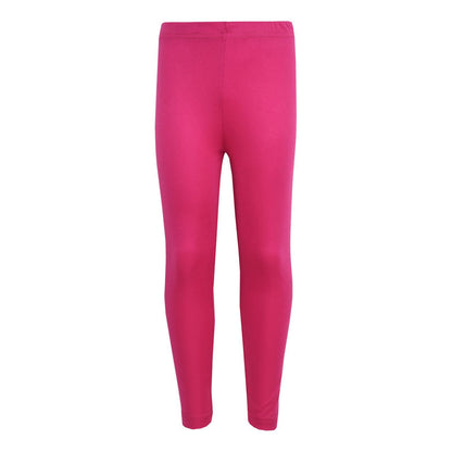 Gilrs Legging Kids Plain Color School Fashion Dance Leggings New Age 5-13 Years