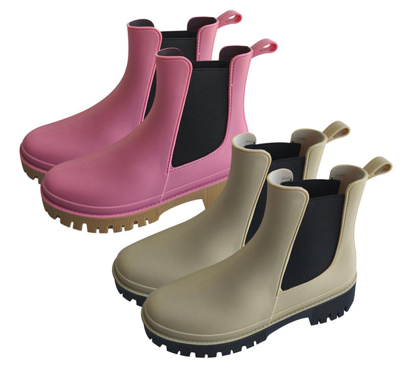 A2Z Ladies Girls Teens Wellington Chelsea Boots Waterproof Ankle Festival Shoes