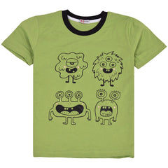 Kids Girls Boys Monster Pyjamas PJs 2 Piece Cotton Set Lounge Suit Age 5-13 Year