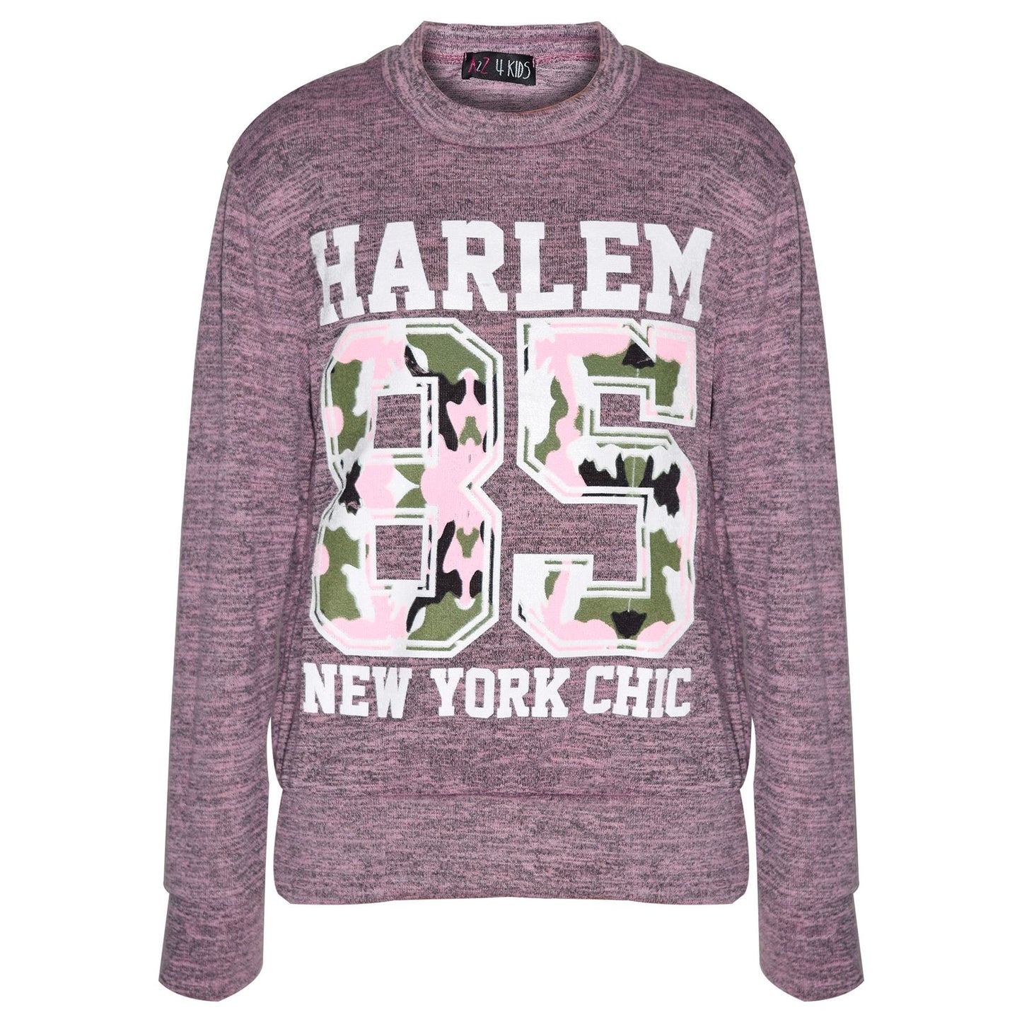 Kids Jogging Suit Girls HARLEM 85 Lounge Suit Tracksuit Hoodie Bottom 7-13 Years