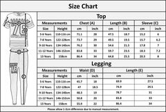 Kids Crop Top & Legging Set Active Wear Girls 5-13 Years