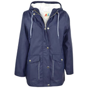 PU Raincoat Jacket Windbreaker Waterproof Parka Hooded Girls Boys Age 5-13 Years
