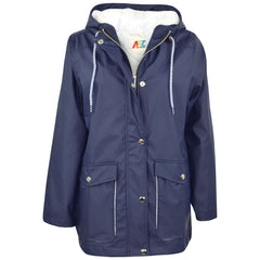 PU Raincoat Jacket Windbreaker Waterproof Parka Hooded Girls Boys Age 5-13 Years