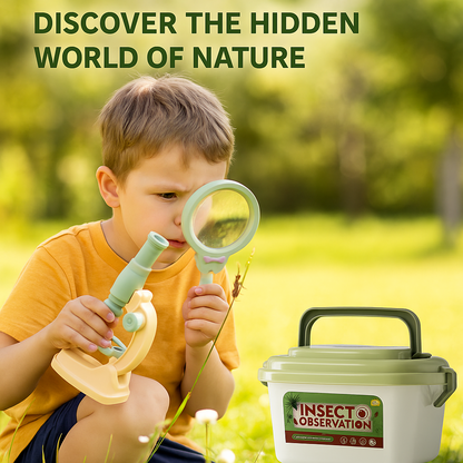 Kids Nature Explorer Kit Bug Kit with Bug Catcher Microscope STEM Toy Ages 3�7+
