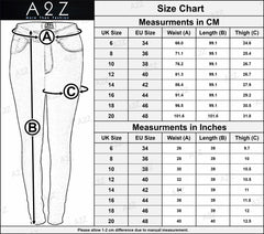A2Z Womens Denim Jeans Comfy Stretchy Skinny Trouser Ladies Bottoms Trendy Pants