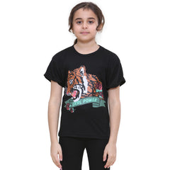 Kids Girls T Shirts Grrl Power Printed Summer Tank Top & Tees