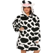 A2Z Unisex Mens Ladies Oversized Kangaroo Pocket Hooded Animal Wearable Blanket