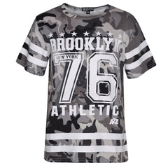 Girls Top Kids Designer's Brooklyn 76 Athletic T Shirt Top & Legging Set 7-13 Yr