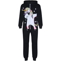 Kids Girls 100% Cotton Dabbing Unicorn A2Z Onesie One Piece All In One Jumpsuits