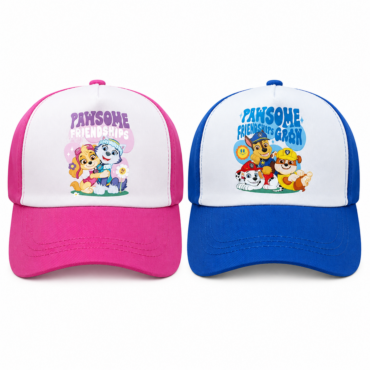 Kids Chase Marshall Rubble Skey Everest Paw Cap Blue Pink Baseball Summer Cap