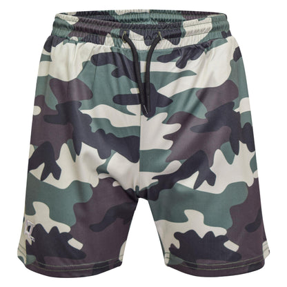 Kids Boys Active PE Shorts Camouflage Sports Footbal Summer Stretchy Short 3-14