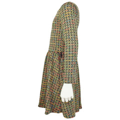 Kids Girls Skater Dress Long Sleeve Tweed Texture Flared Party Summer Dresses
