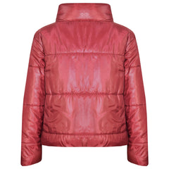 Girls Jacket Kids Wetlook Cropped Padded Quilted Puffer Bubble Jackets Coat 5-13