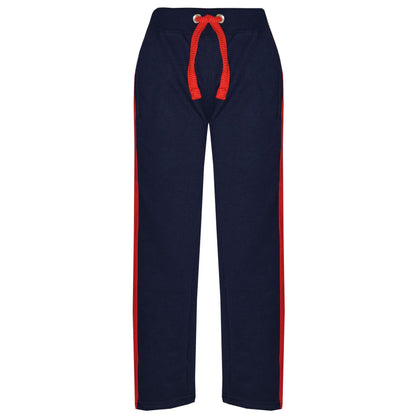 Kids Boys Girls Joggers Contrast Panel Jogging Pants  Casual Trousers 5-13 Years