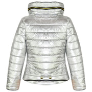 A2Z 4 Kids Kids Girls Jackets Designer's Metalic Foil Padded Puffer Bubble Fur Collar Quilted Warm Coats 3-13 Years