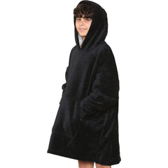 Kids Girls Boys Ultra Soft Oversized Hoodie Snuggle Plush Sherpa Fleece Lining