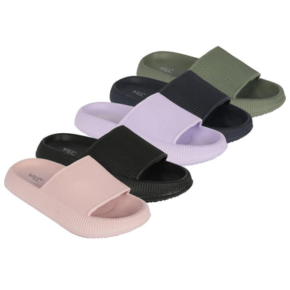 Mens Womens Boys Girls EVA Sliders Soft Lightweight Pool Slides Shower Slippers