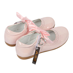 A2Z 4 Kids Girls Toddler School Shoes Removable Bow Patent Leather Mary Jane