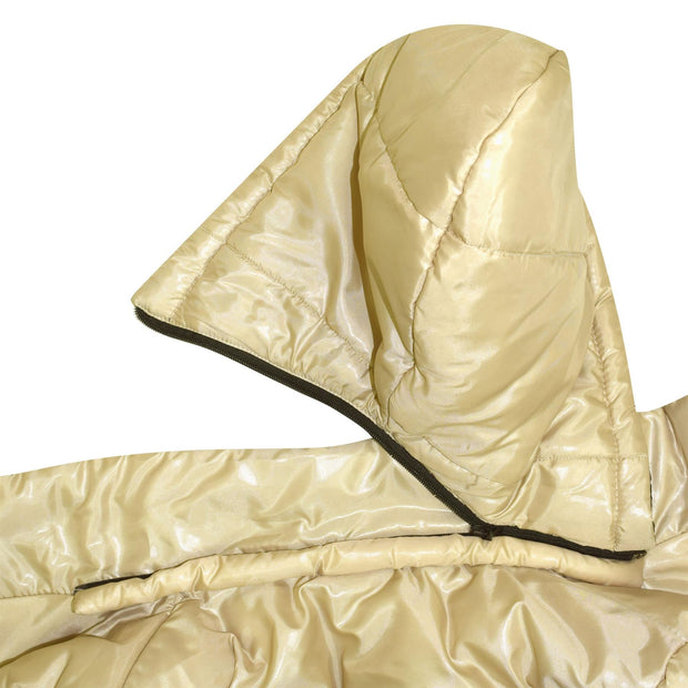 Girls Jackets Kids Reversible Cropped Hooded Padded Puffer Jacket Coat 5-13 Year