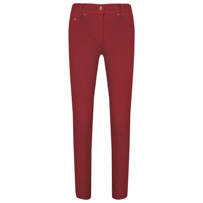Kids Skinny Jeans Girls Stretchy Jeggings Fit Pants Coloured Trousers 5-13 Years