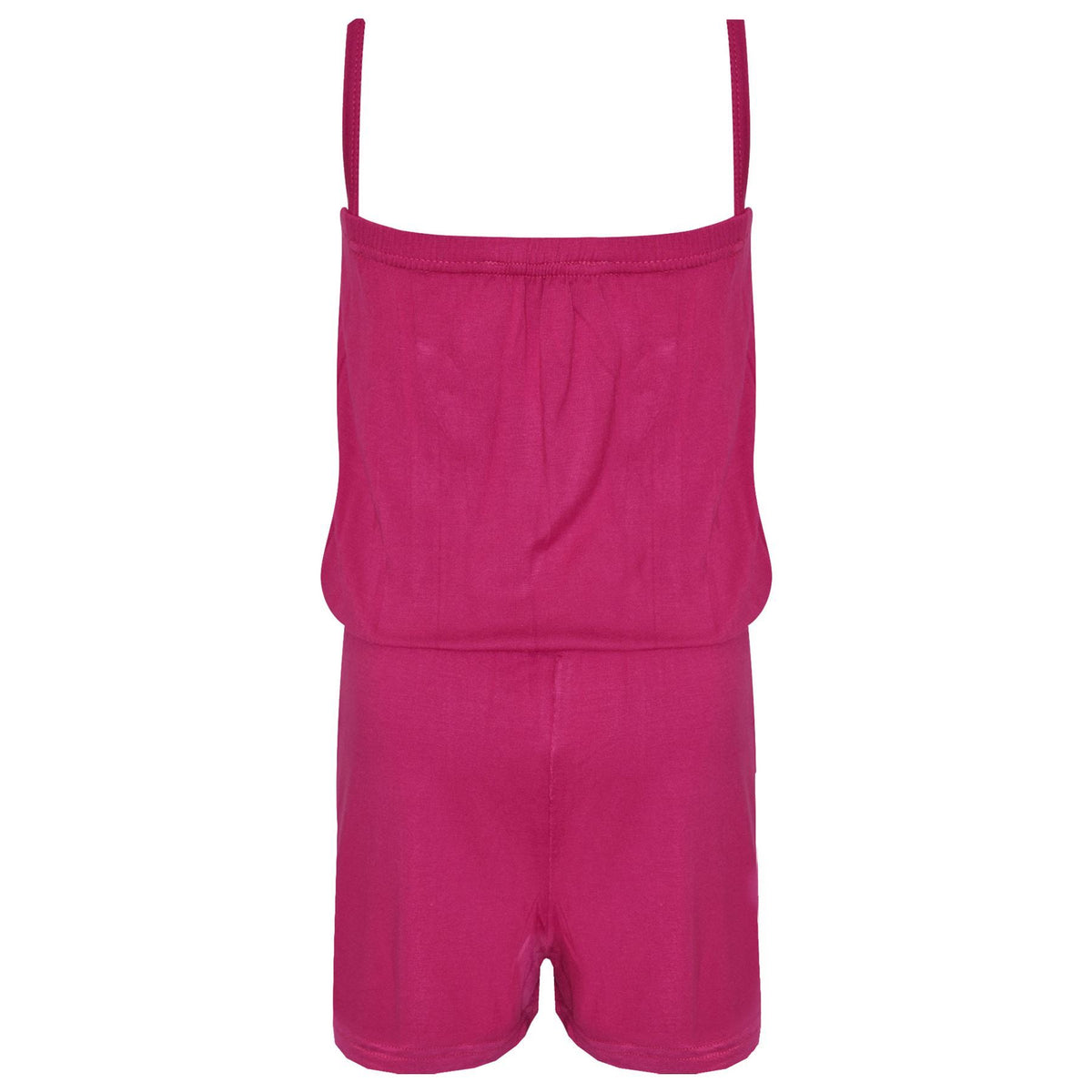 Girls Jumpsuit Kids Plain Color Trendy Playsuit All In One Jumpsuits 5-13 Years
