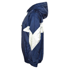 A2Z 4 Kids Girls Boys Windbreaker Jackets Metallic Panelled Hooded Raincoats