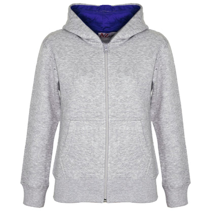 A2Z 4 Kids Plain Tracksuit Grey And Royal Blue Contrast Fleece Hoodie with Joggers Jogging Pants Sports Sweatpants Activewear Outfit Set For Childrens Girls Boys Age 5-13 Years