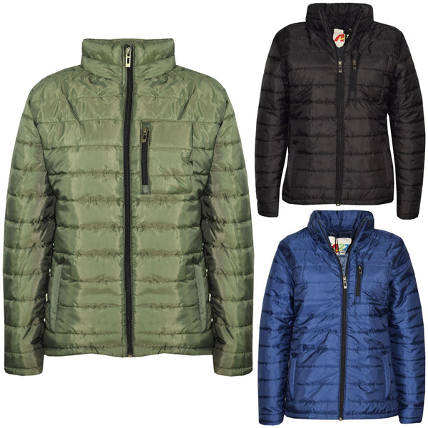 Kids Boys Jackets Hooded Padded Puffer Warm Thick Winter Fashion School Coats