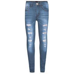 A2Z 4 Kids Girls Jeans Lightweight Ripped Comfort Stretchable Jeans Age 3-14 Years